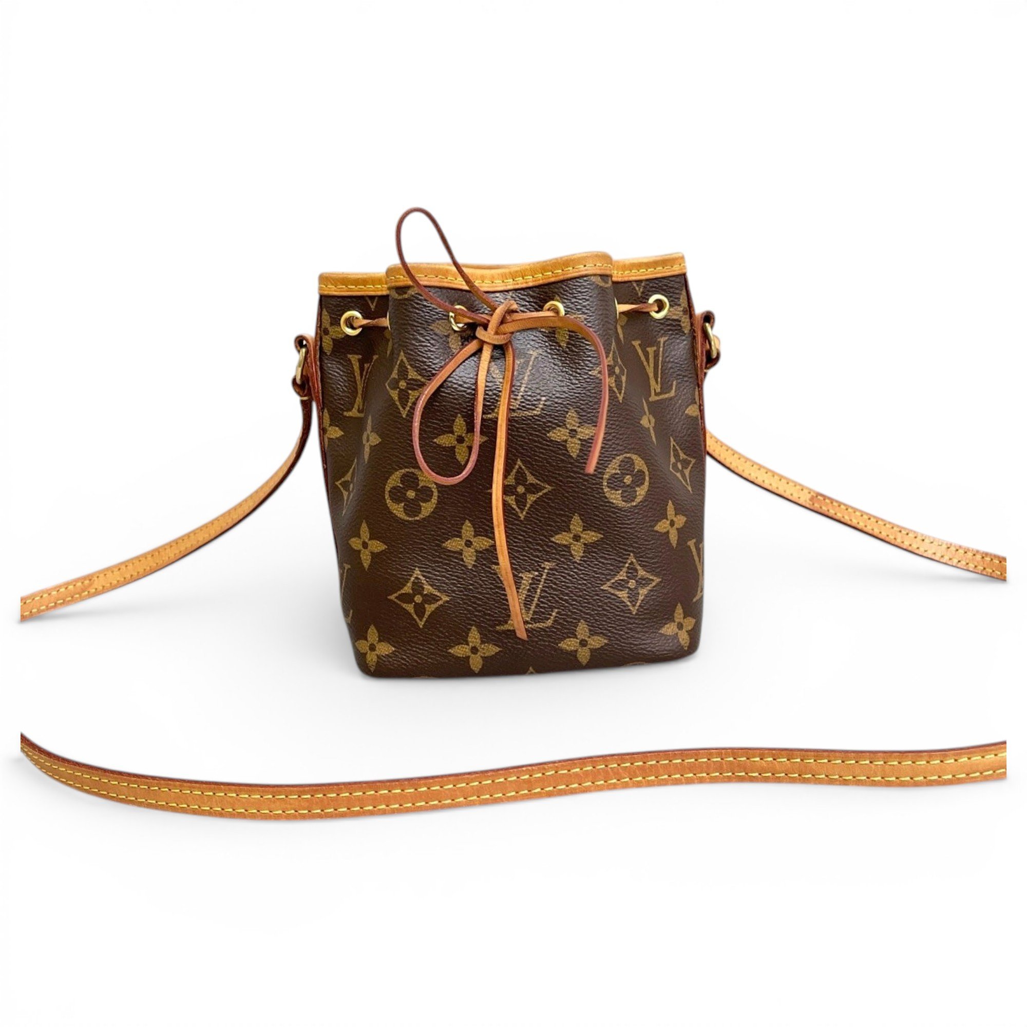 Nano Noé leather handbag