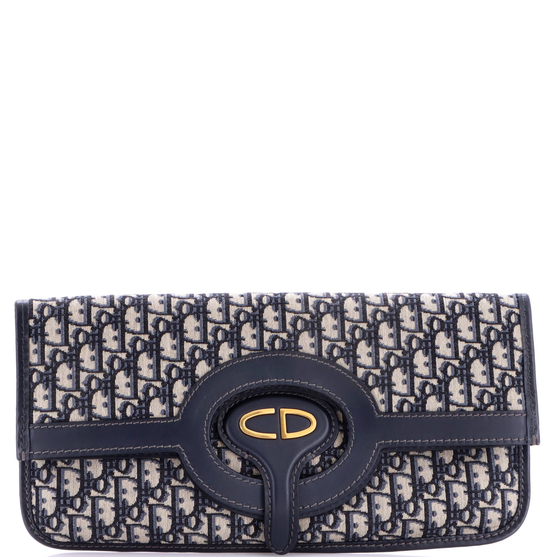 Fold Over Clutch Oblique Canvas