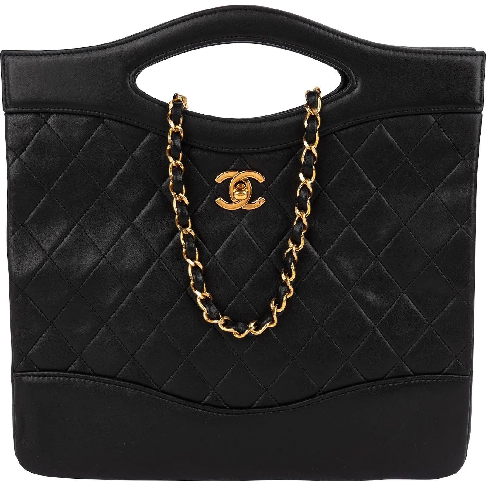 Chanel Trapezio leather handbag