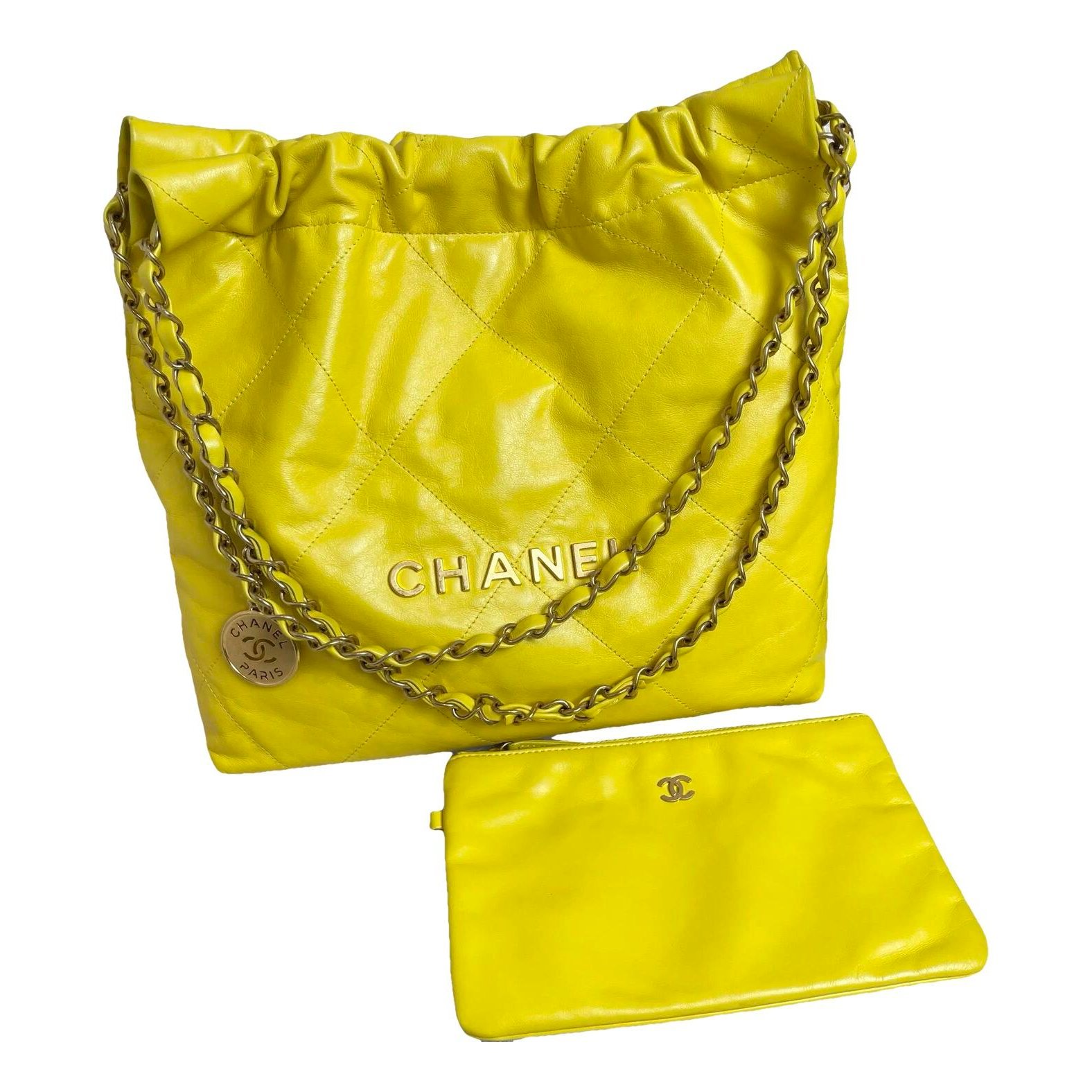 Chanel 22 leather handbag