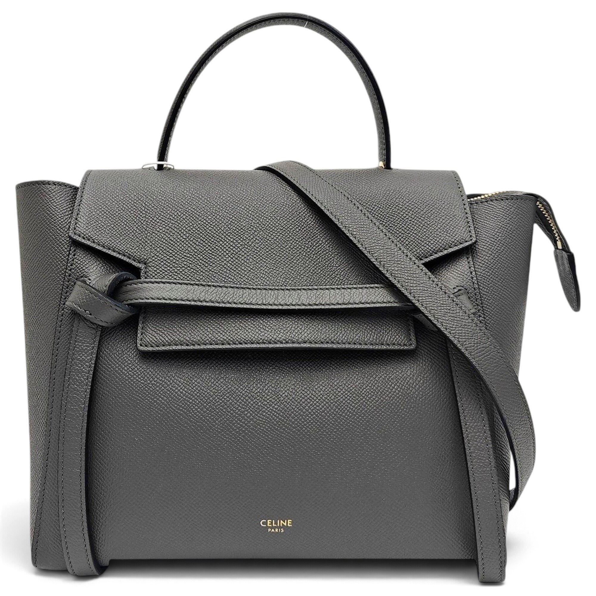 Belt leather handbag