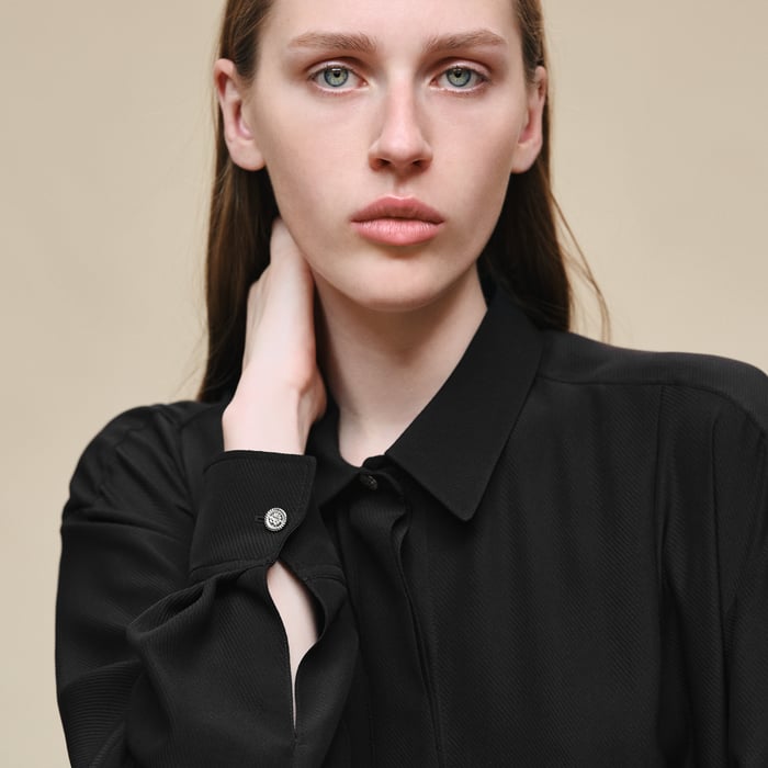 Noir Shirt Dress