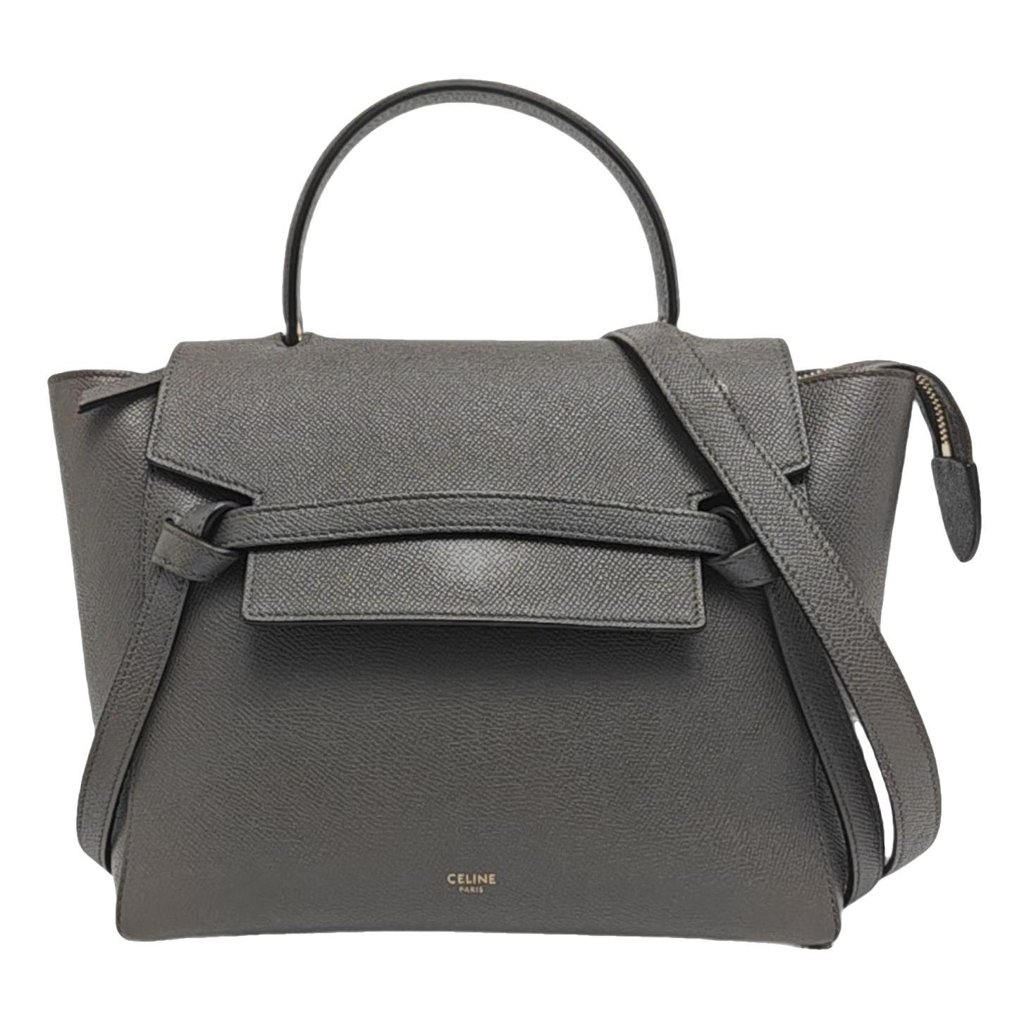 Belt leather handbag