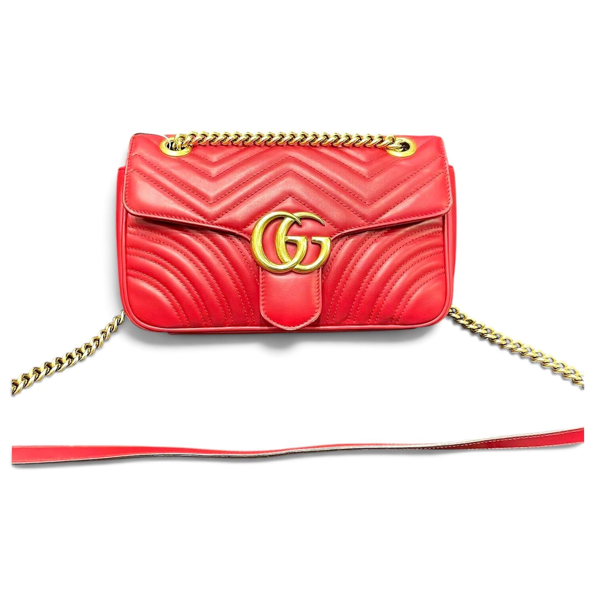 GG Marmont Flap leather handbag