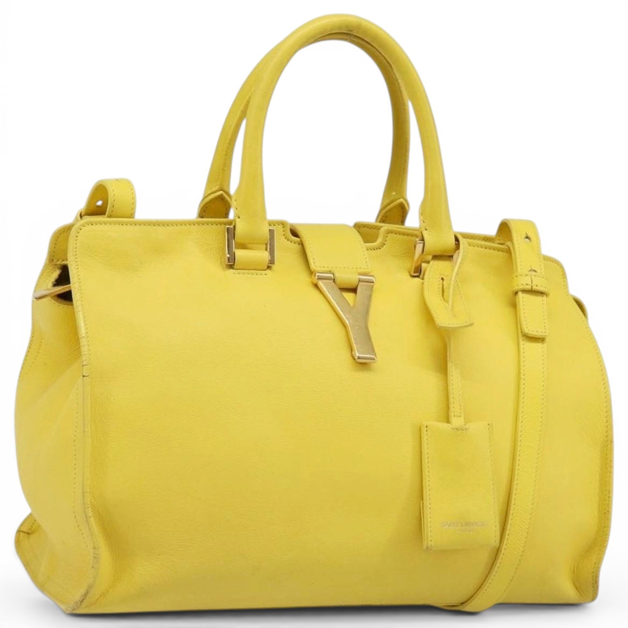 Y leather handbag