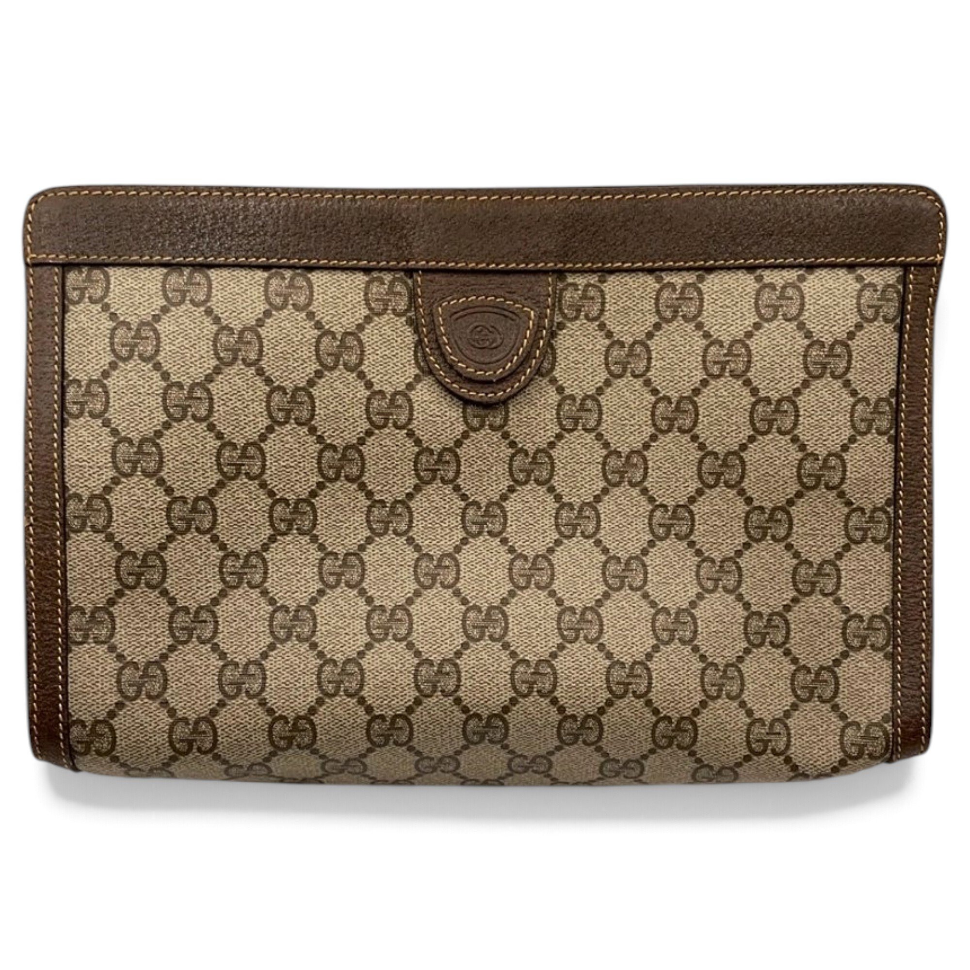 Ophidia leather clutch bag