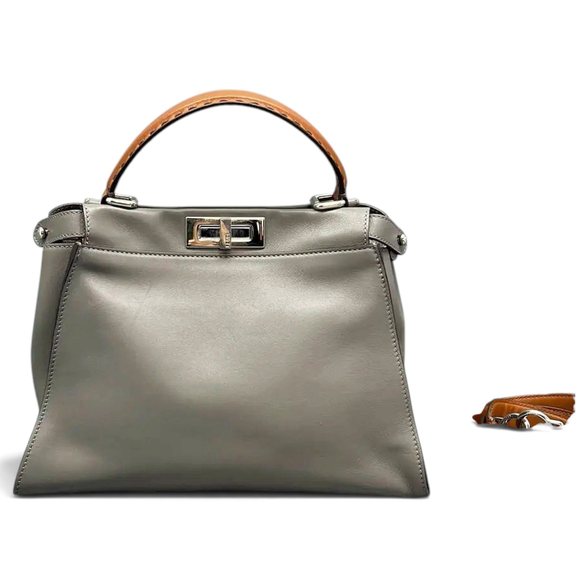 Peekaboo leather handbag