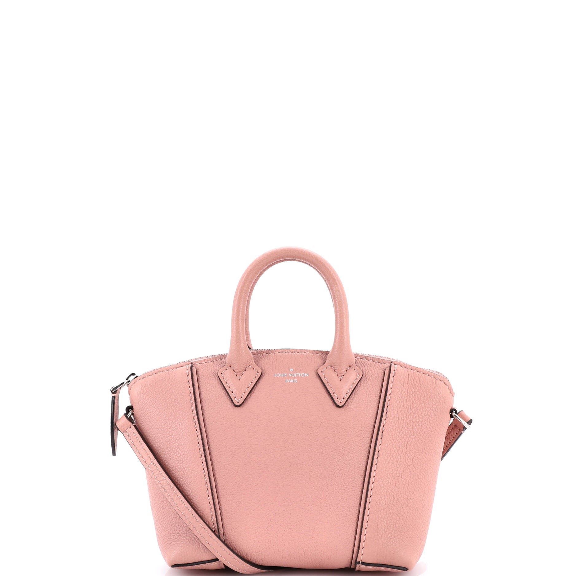 Louis Vuitton Soft Lockit Handbag Leather Nano