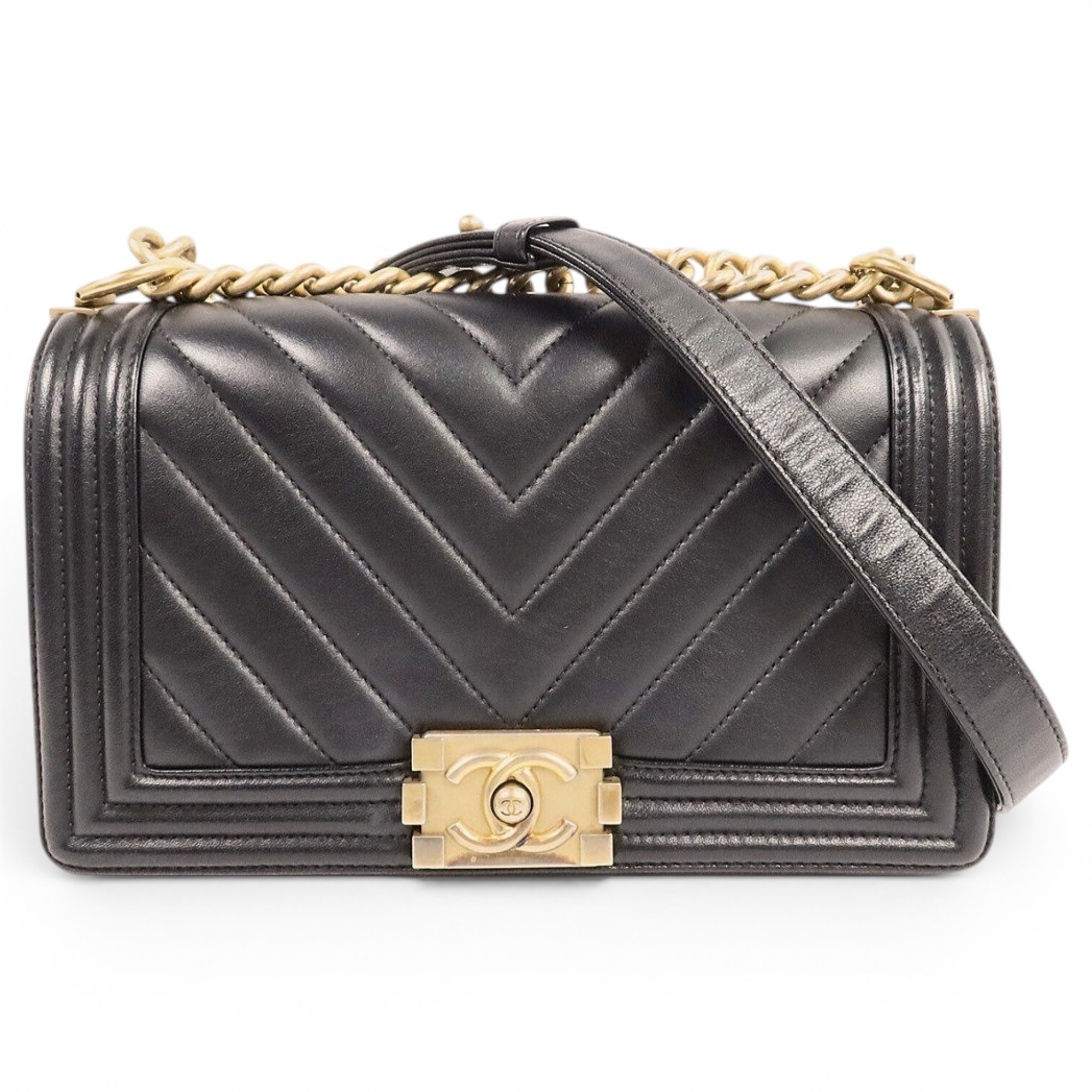 Boy leather crossbody bag