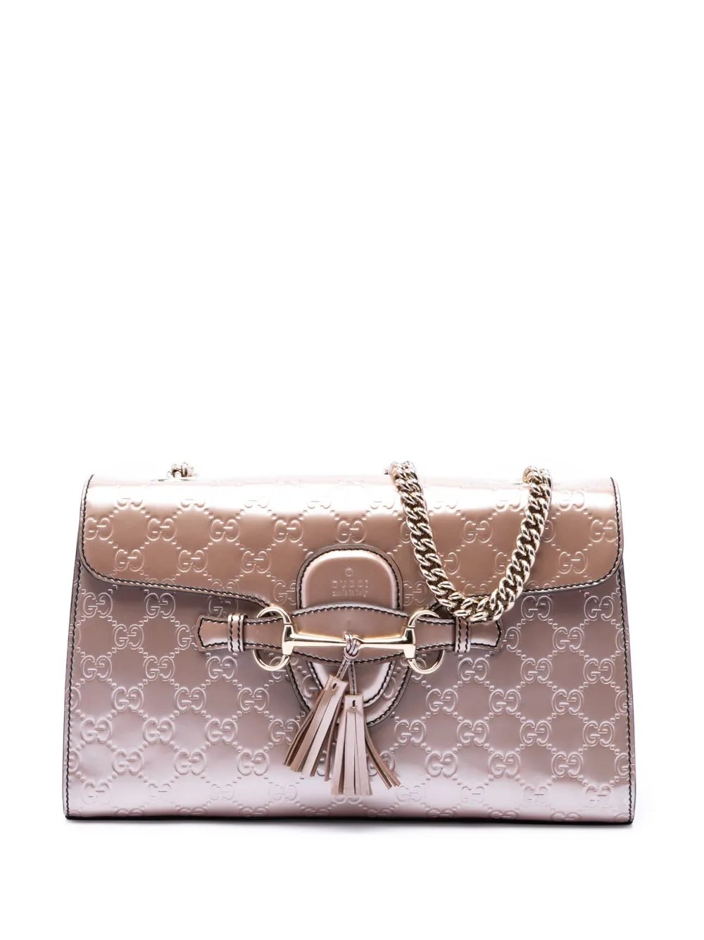 2016-2026 Medium Guccissima Patent Emily shoulder bag