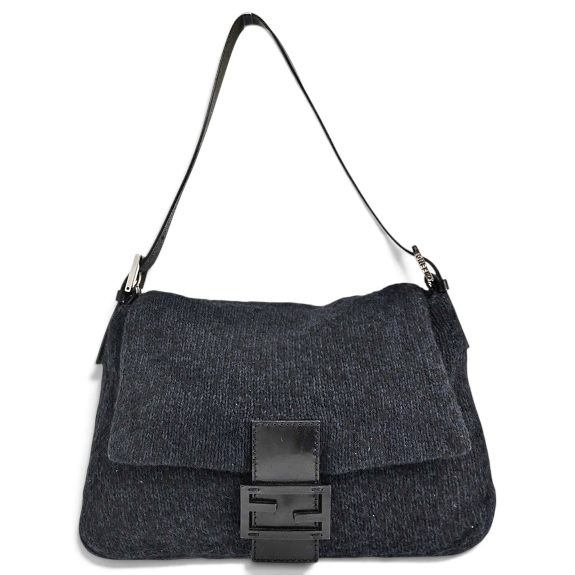 Baguette wool handbag