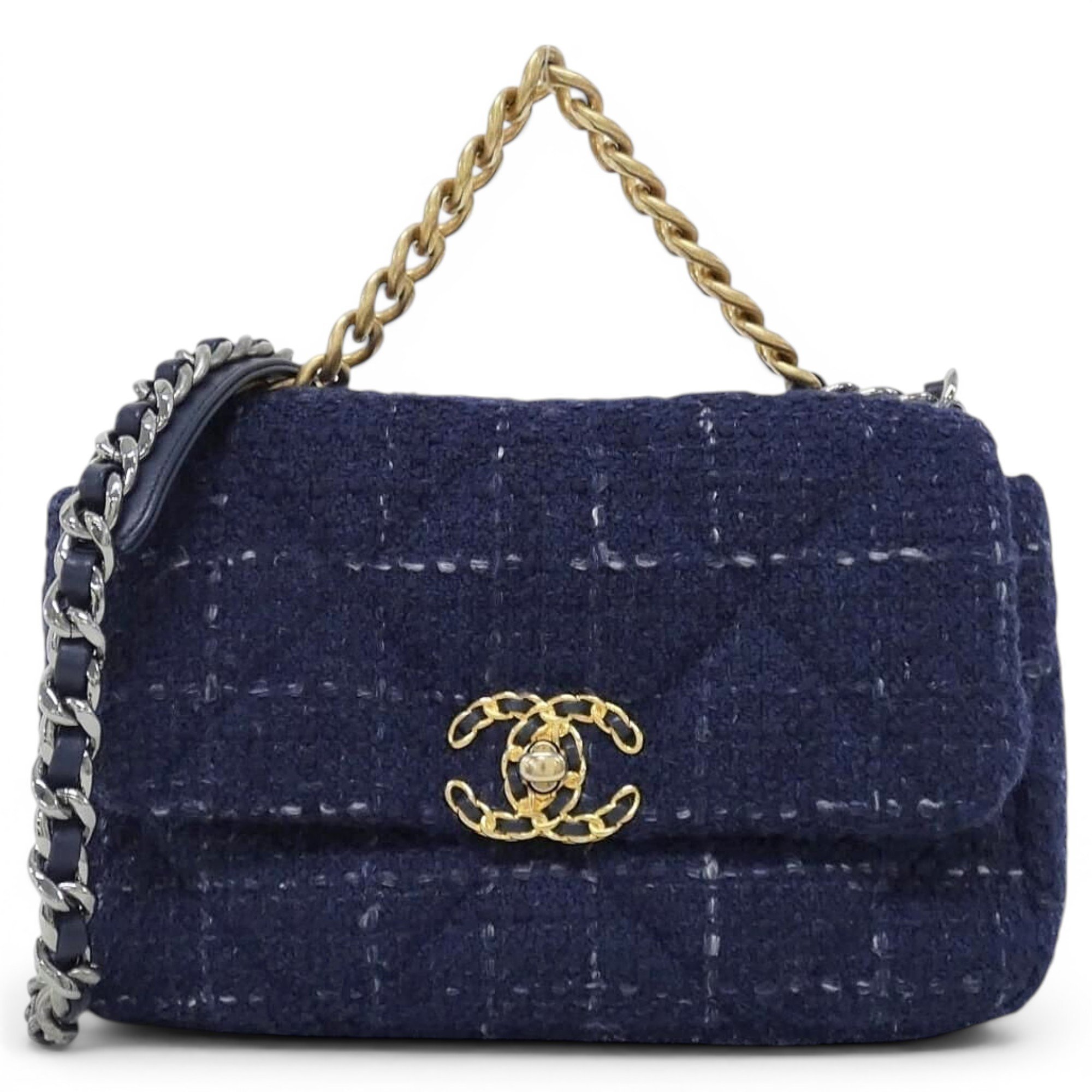 Chanel 19 tweed handbag