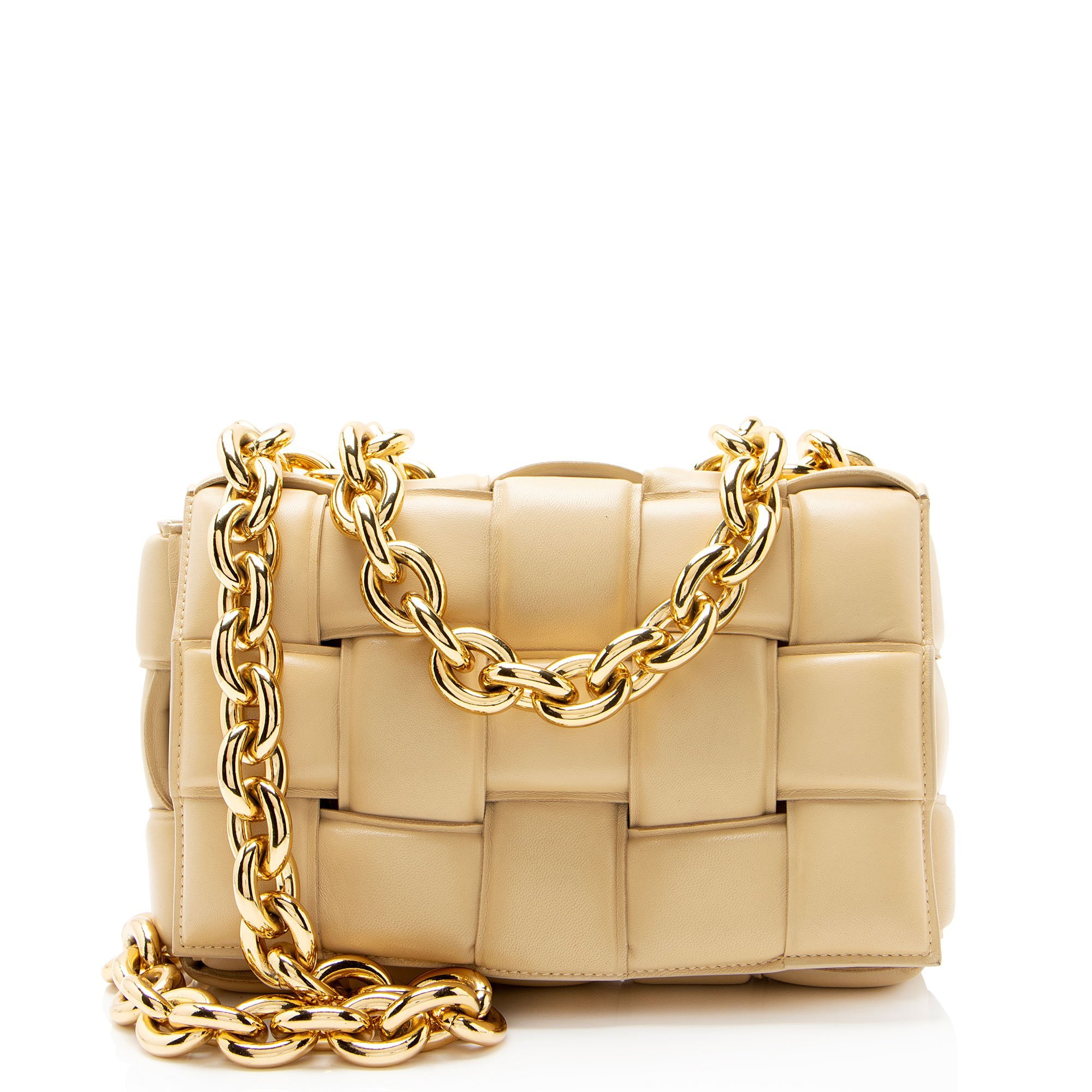 Cassette leather handbag
