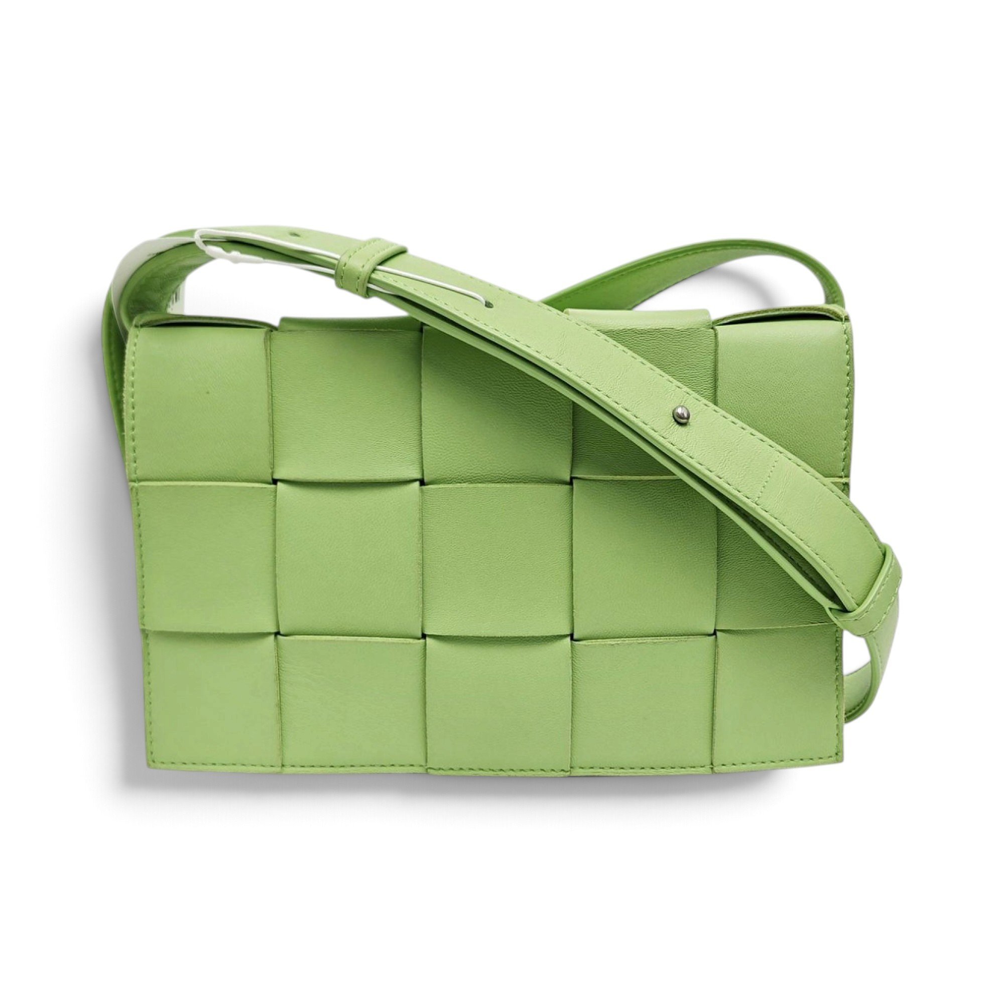 Cassette leather handbag