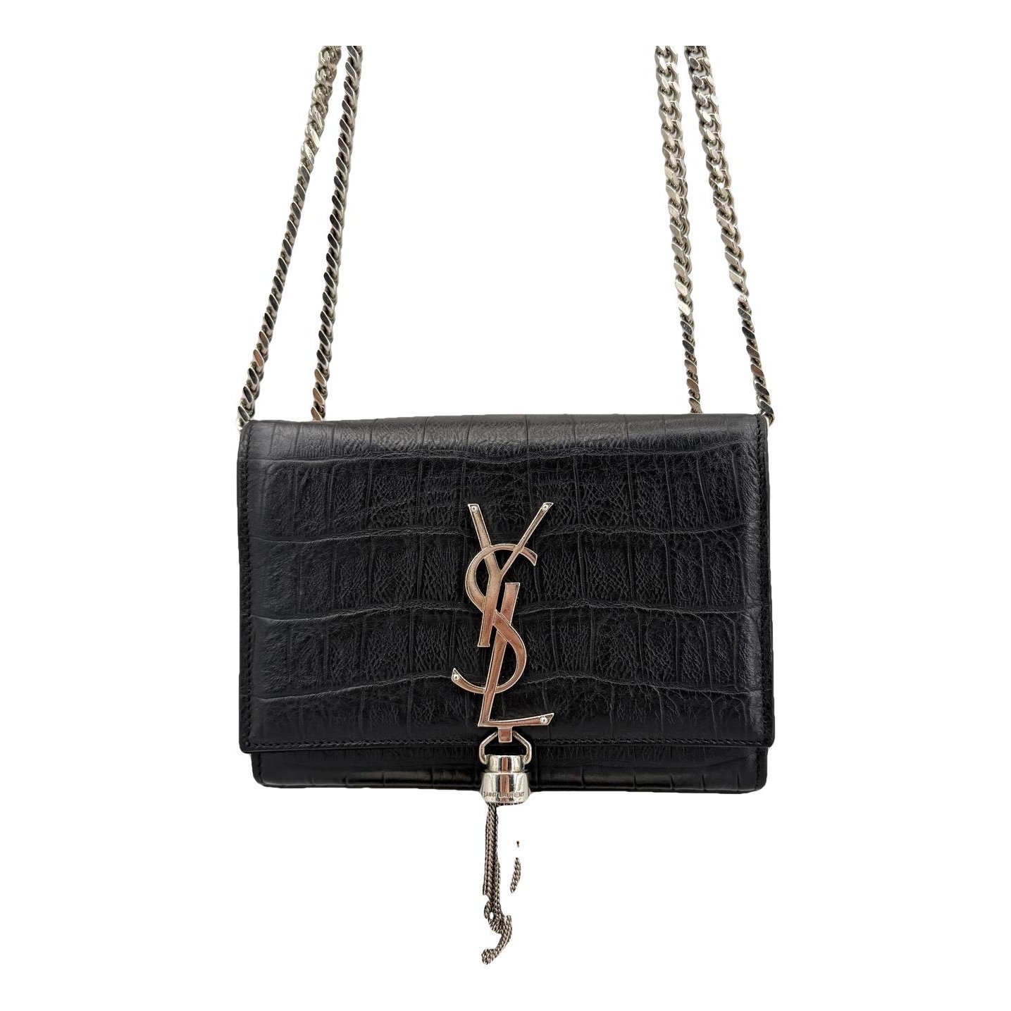 Pompom Kate leather handbag