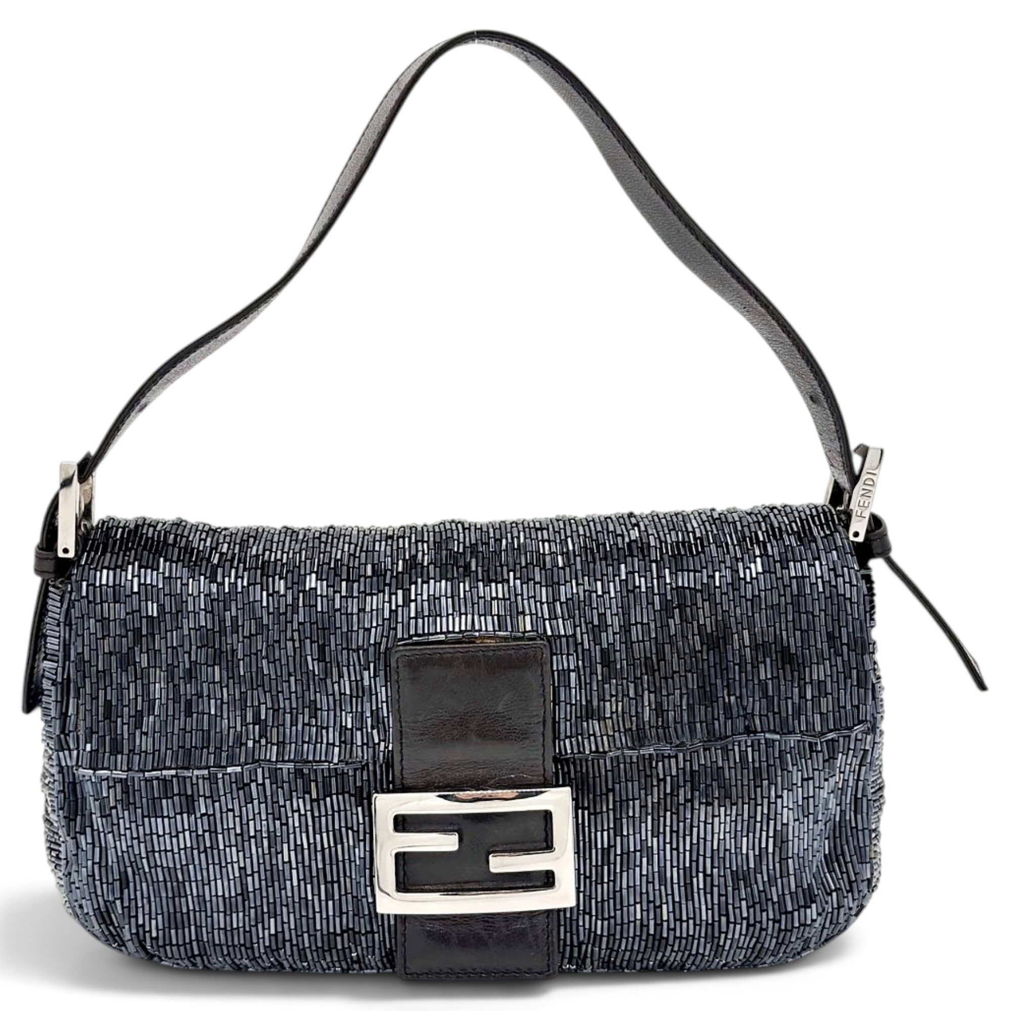 Baguette glitter handbag