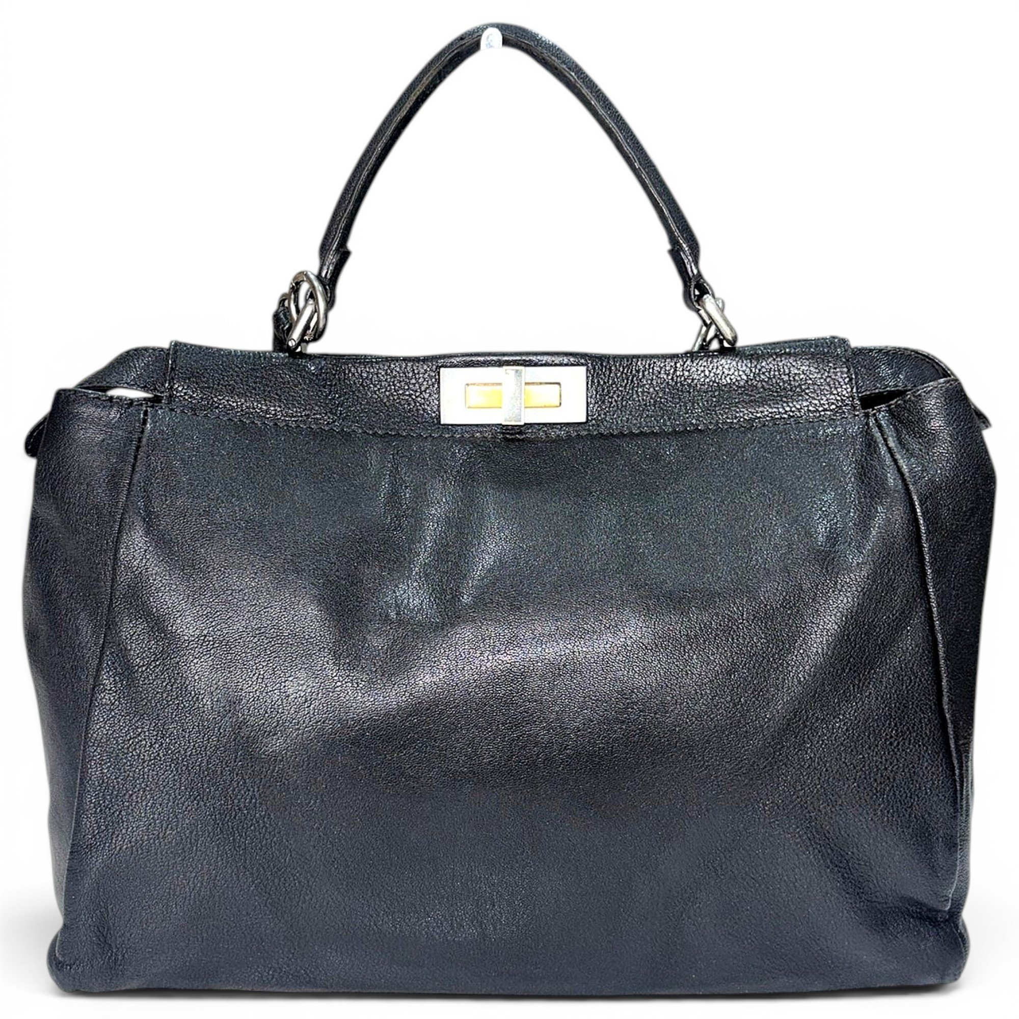 Peekaboo leather handbag