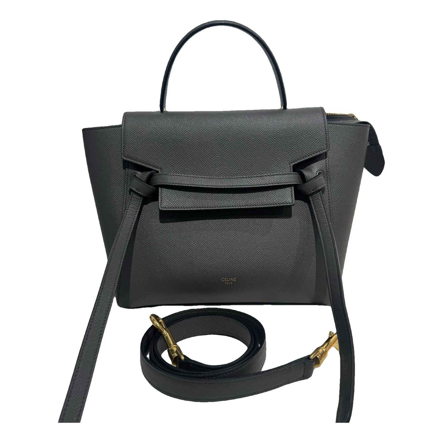 Belt leather handbag