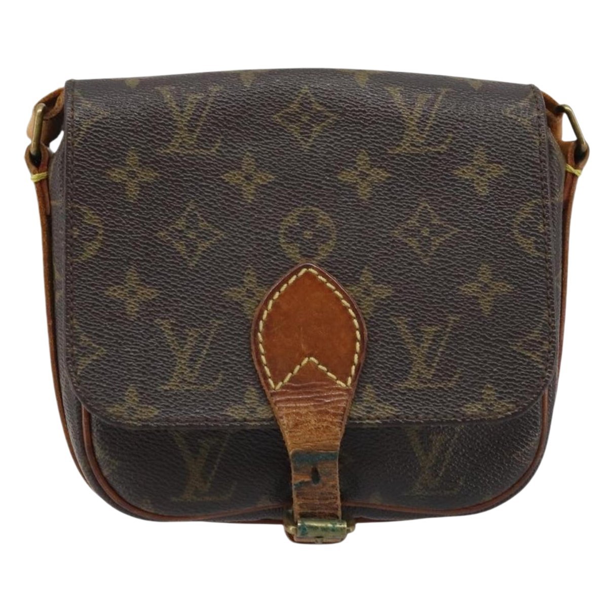 Cartouchière leather handbag