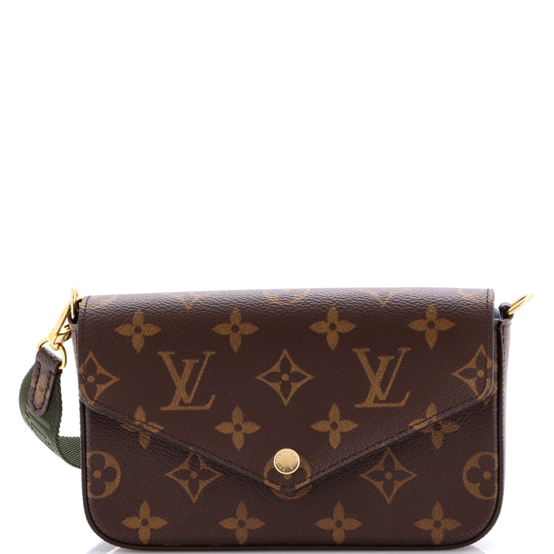 Louis Vuitton Felicie Strap &amp; Go Handbag Monogram Canvas
