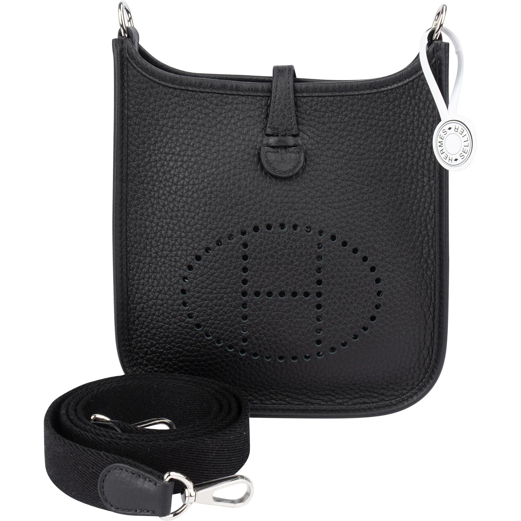 Hermes Evelyne Handbag Clemence Leather 2025