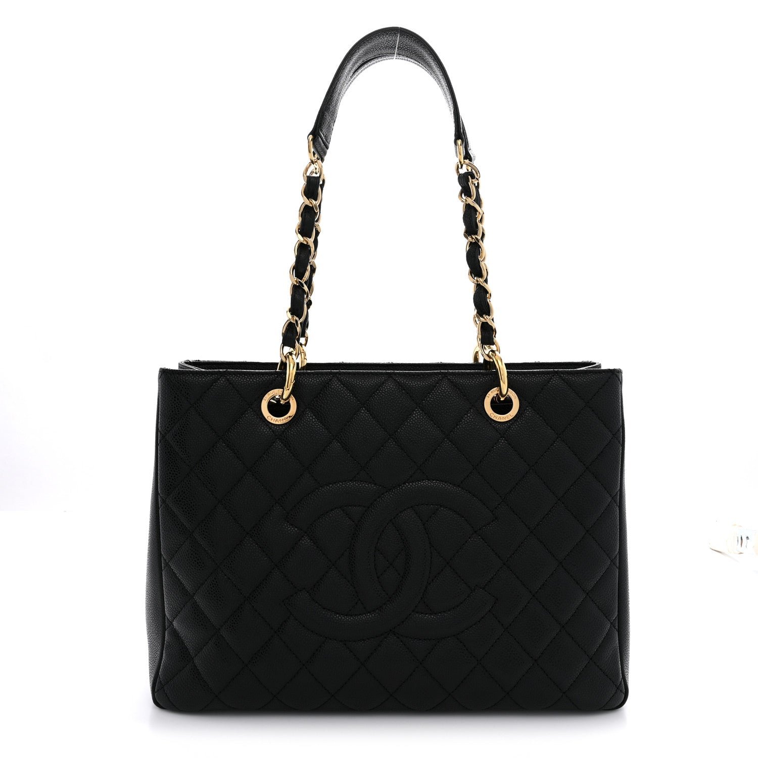 Chanel Caviar Quilted Grand Shopping Tote GST Black