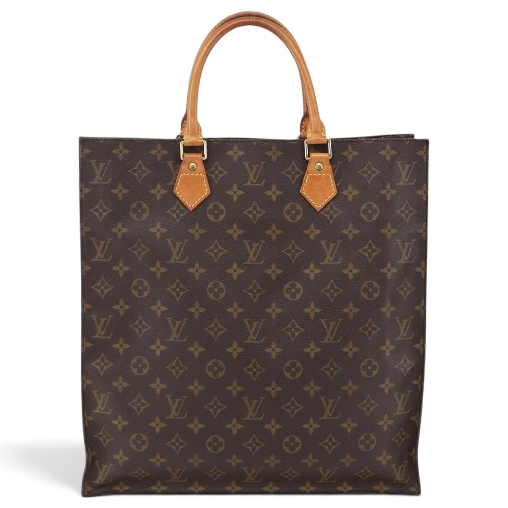 Plat leather handbag