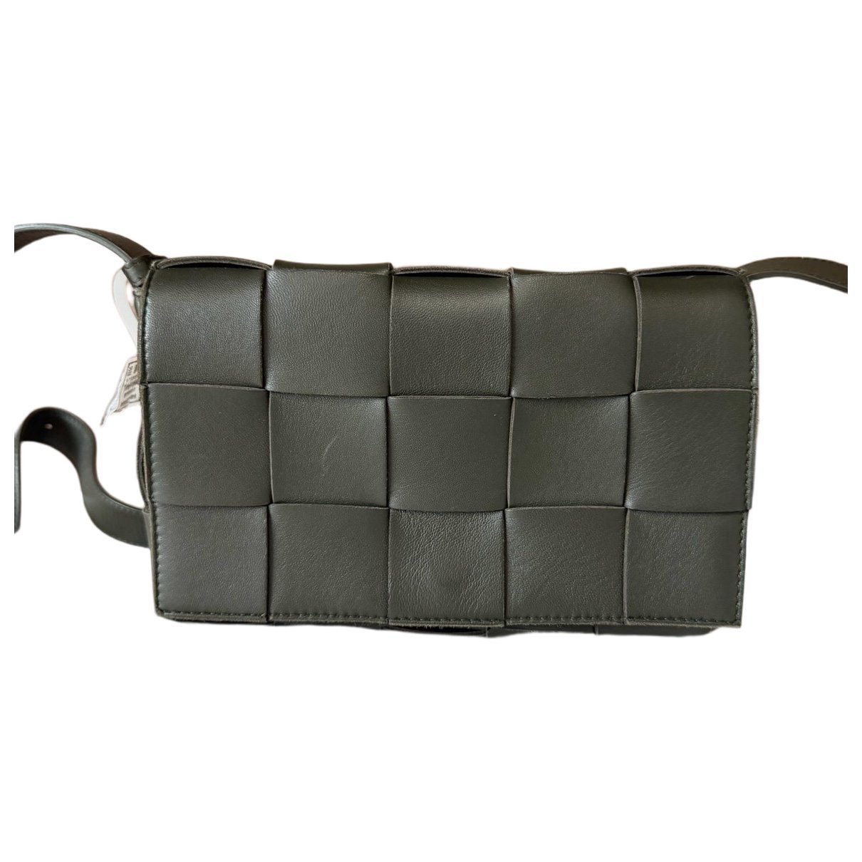 Cassette leather handbag