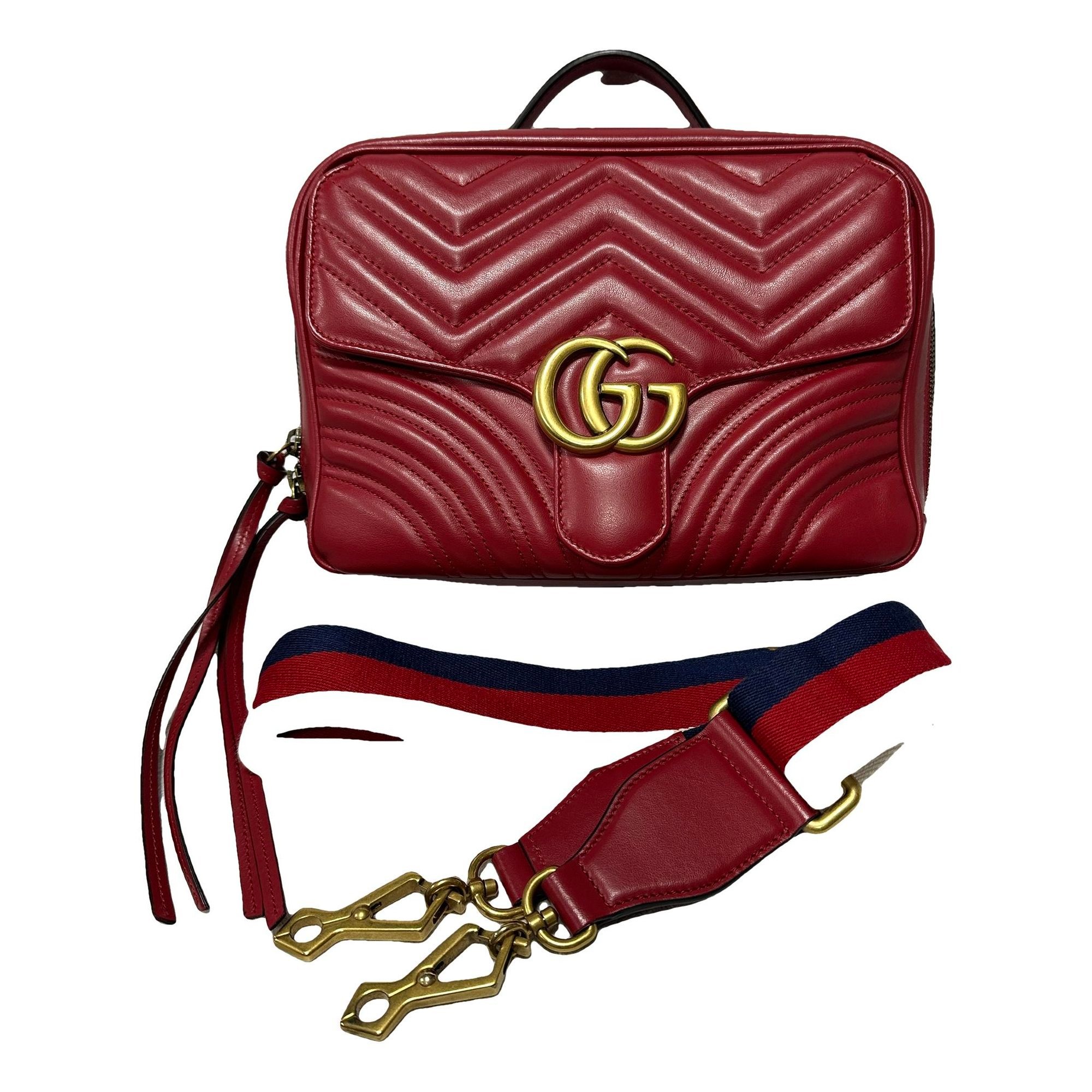 GG Marmont Flap leather handbag
