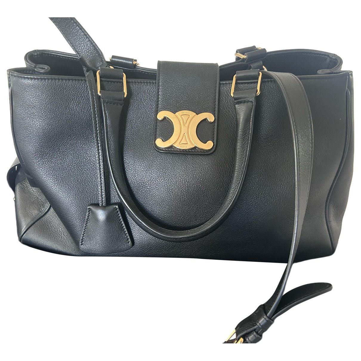 Cabas leather tote