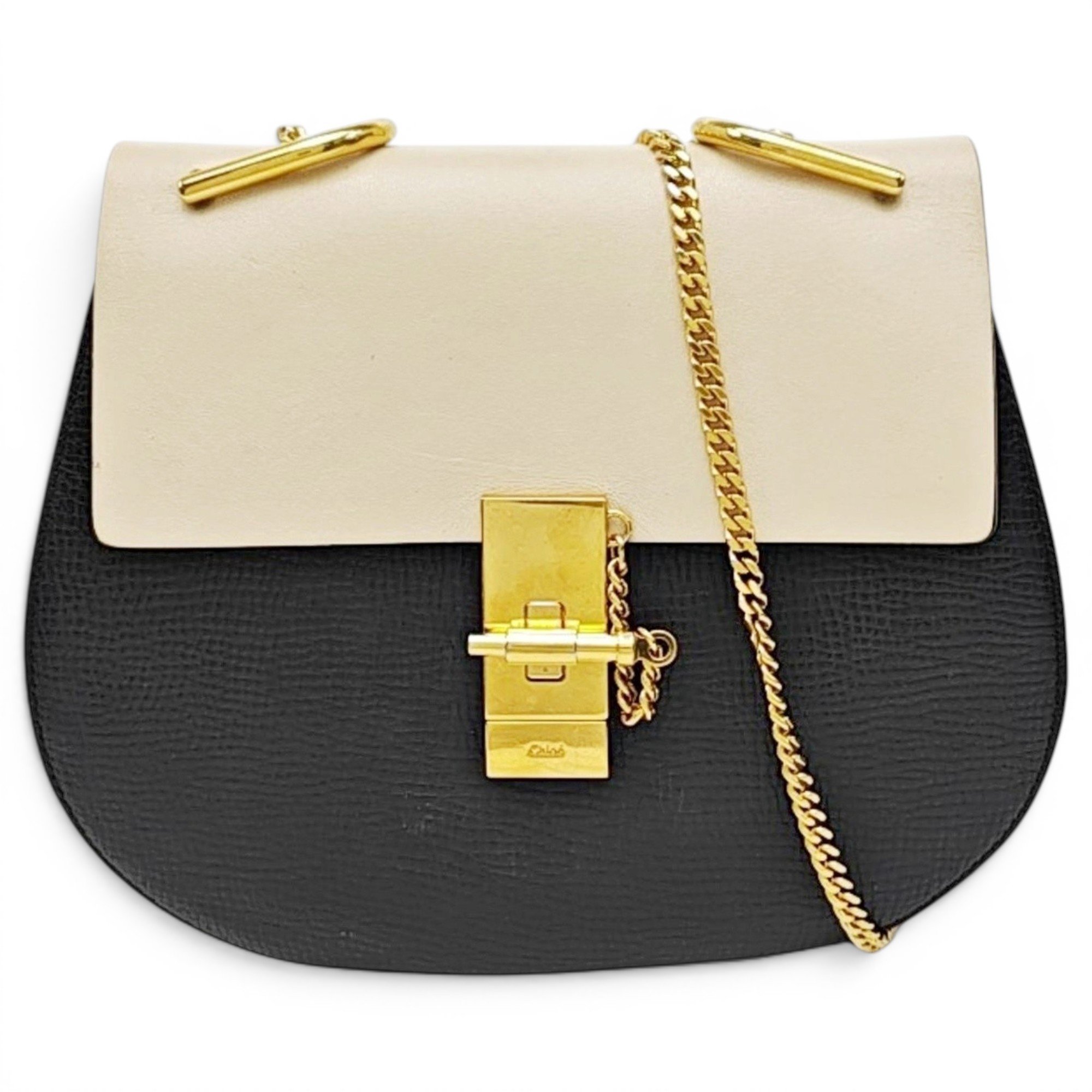 Drew leather handbag