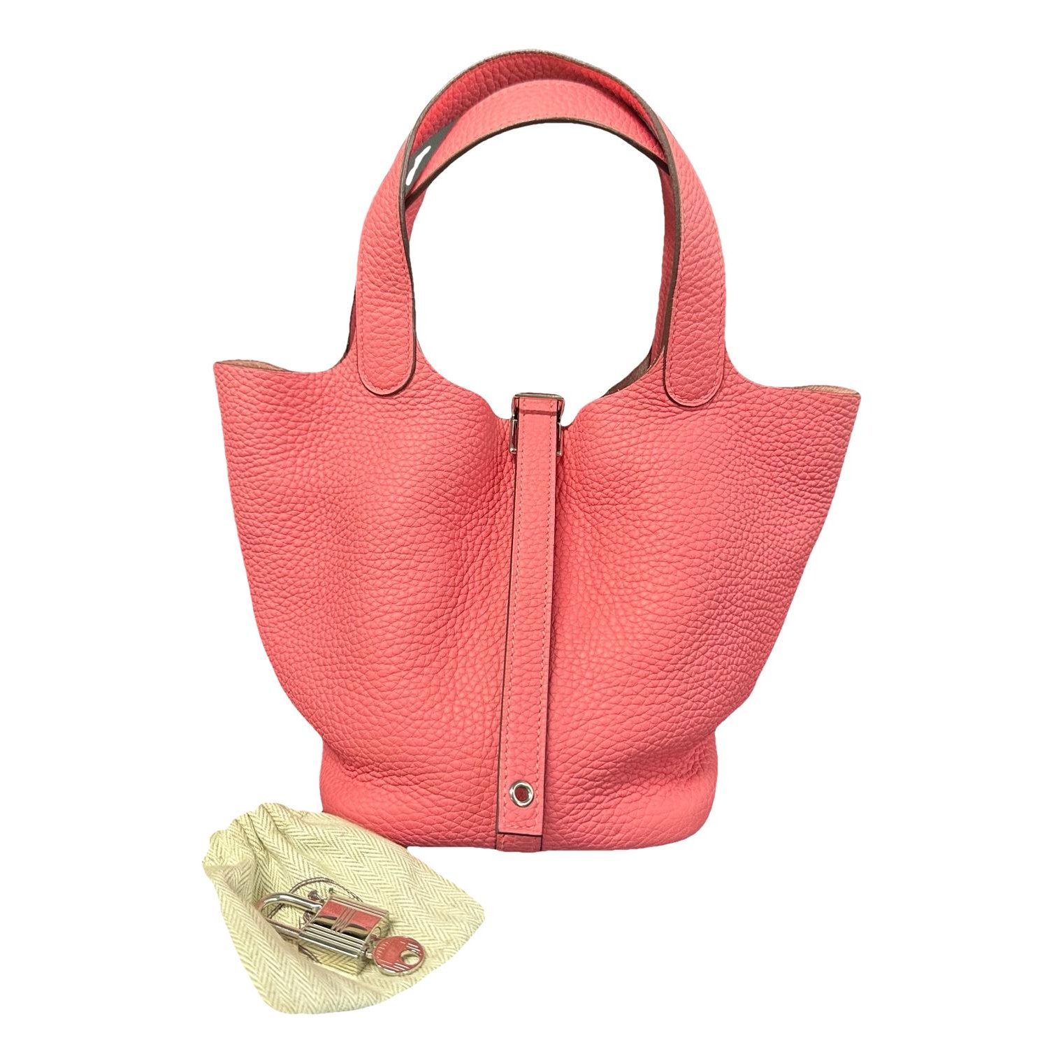 Picotin leather handbag