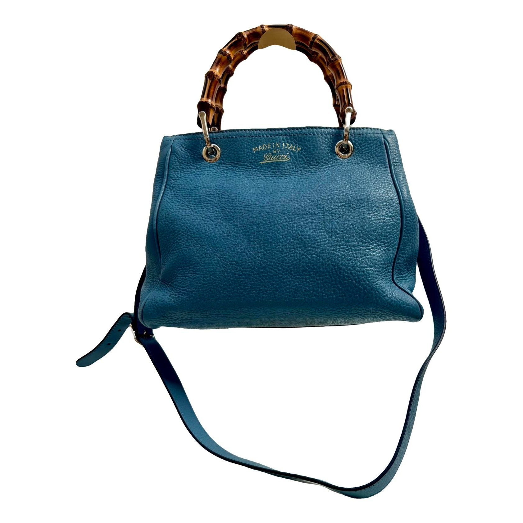 Bamboo Convertible Satchel leather handbag