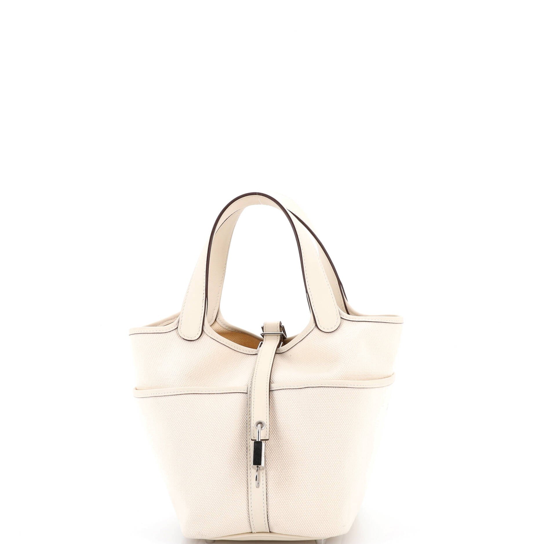 Hermes Cargo Picotin Lock Bag Canvas and Swift PM