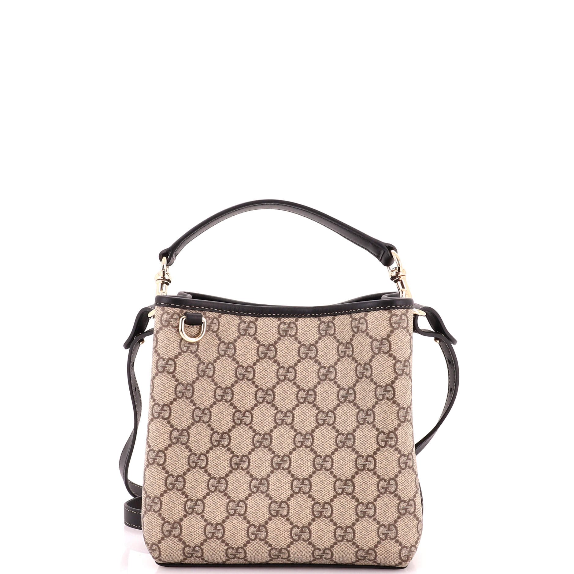 GG Emblem Bucket Bag GG Coated Canvas Small