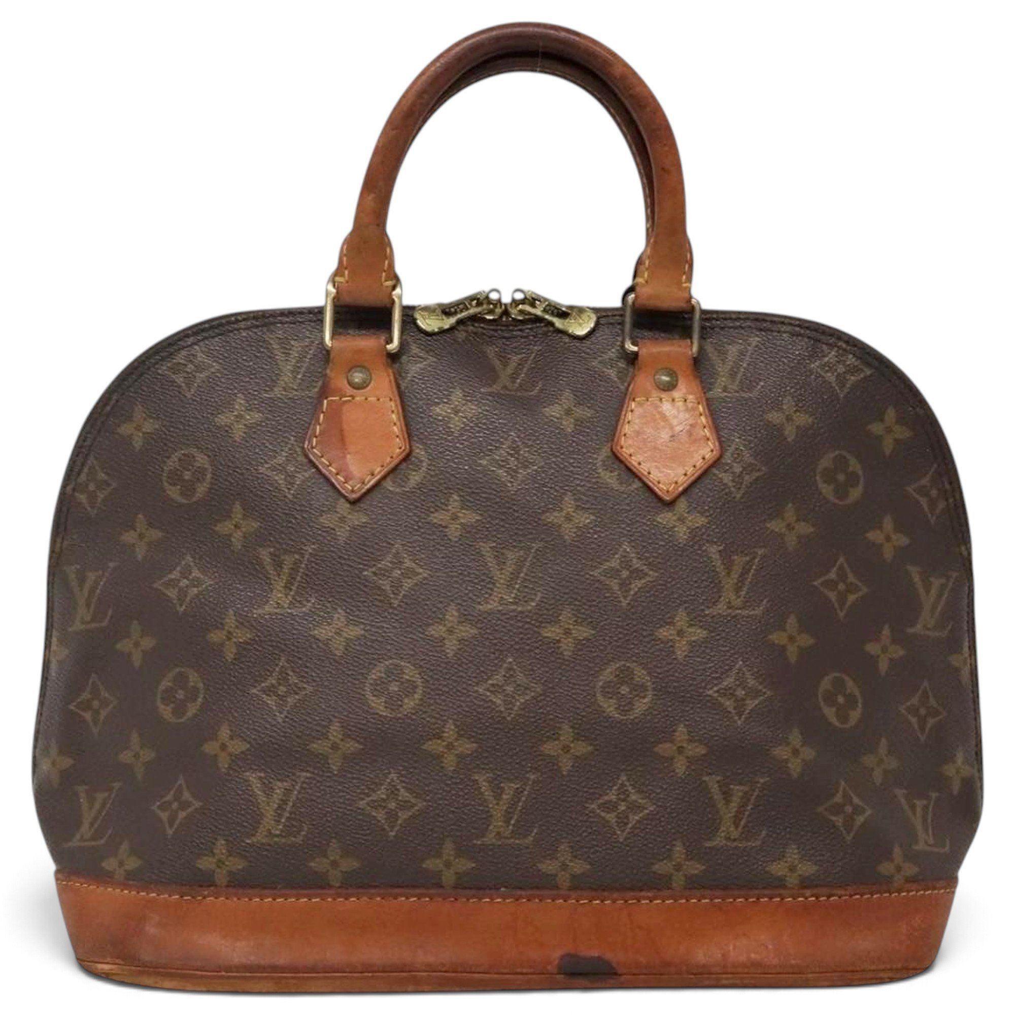 Louis Vuitton Alma leather handbag