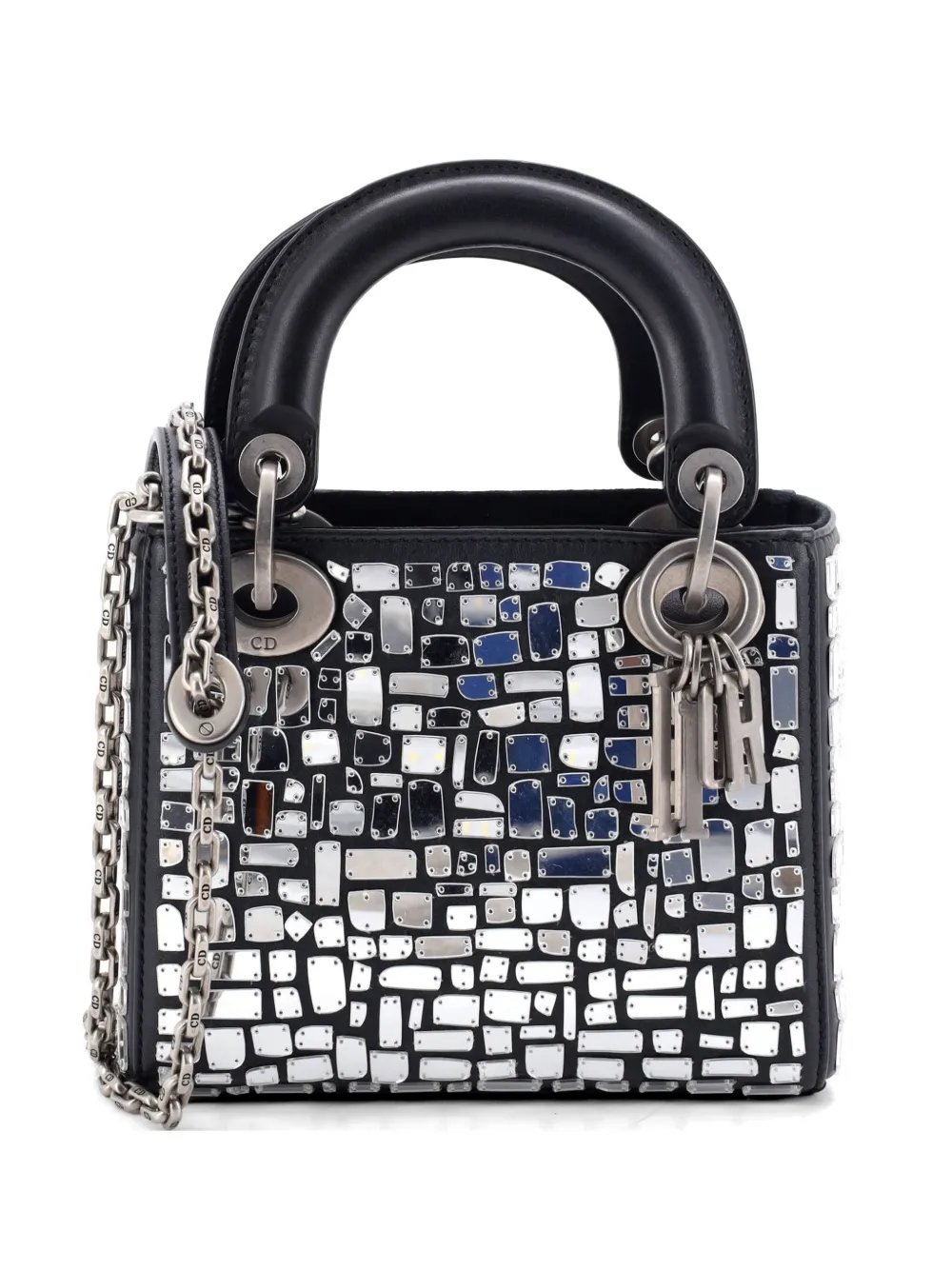 Dior Lady Dior Chain Bag Leather and Mirror Mosaic Mini shoulder bag