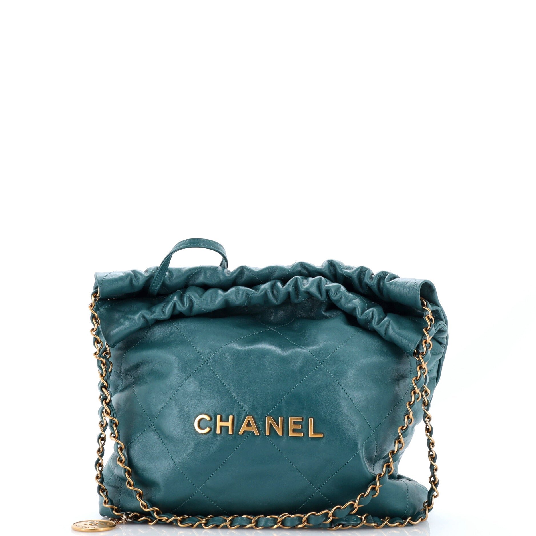 Chanel 22 Chain Hobo Quilted Calfskin Small