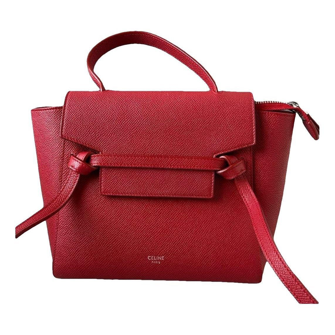 Belt leather handbag