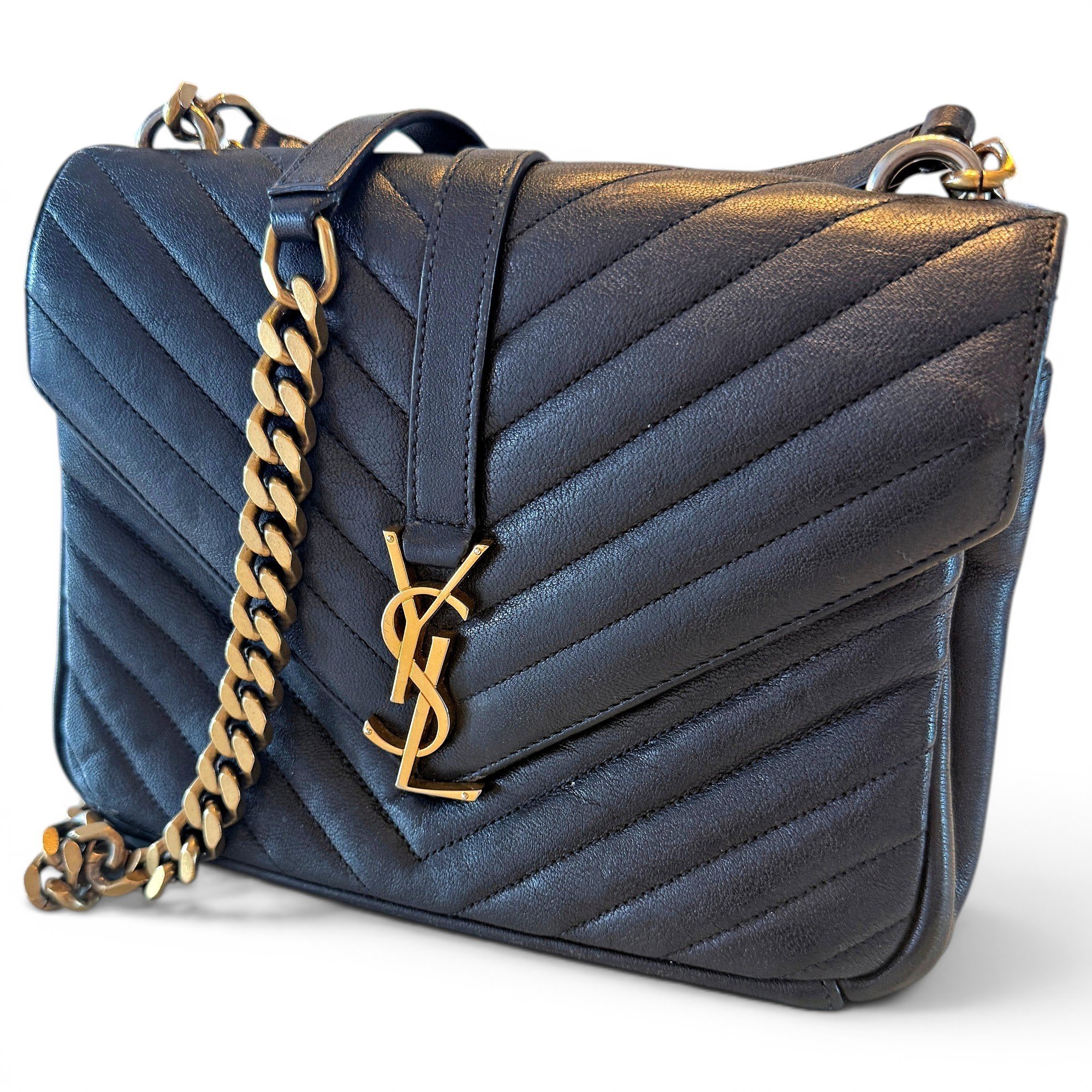 Collége monogramme leather handbag