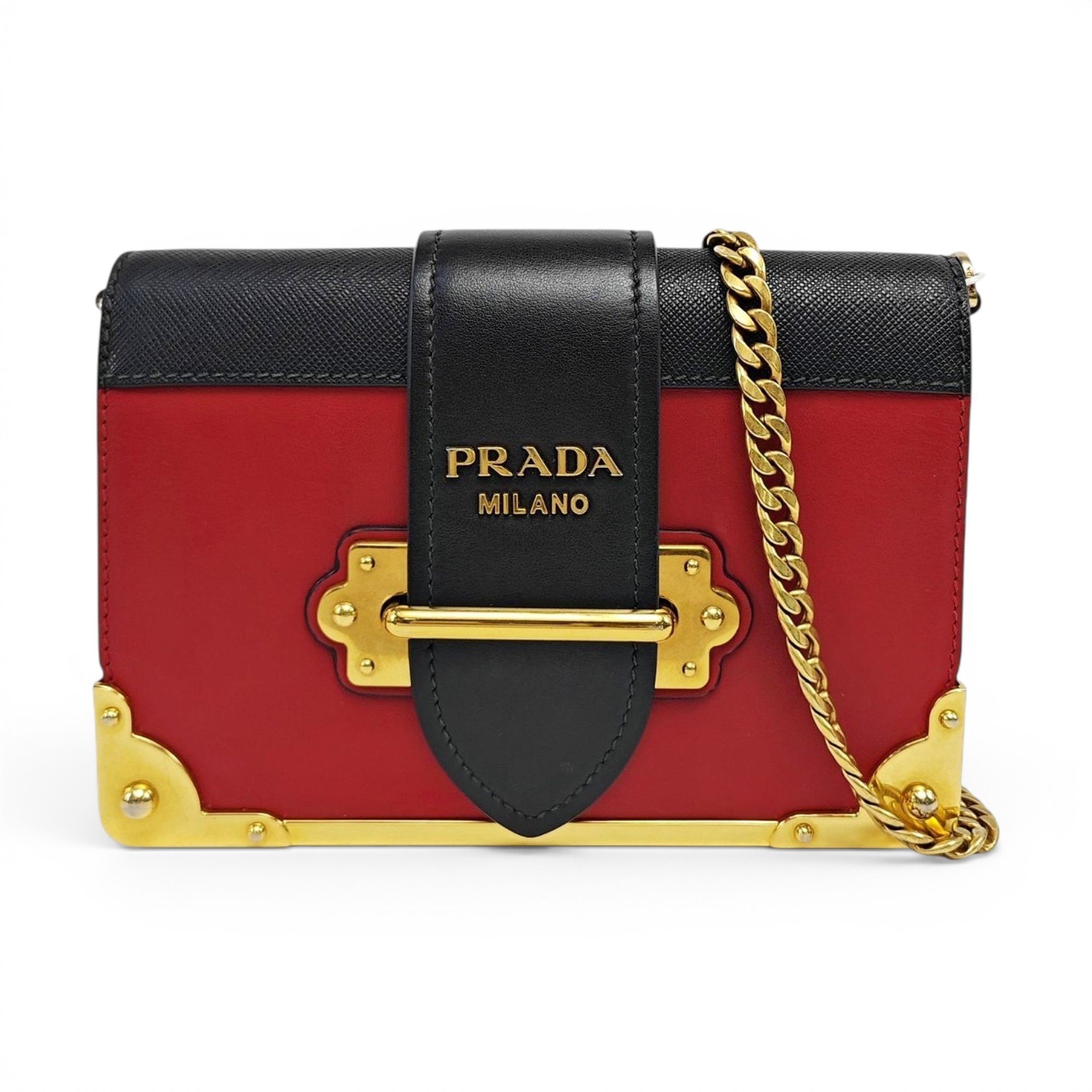 Cahier leather crossbody bag