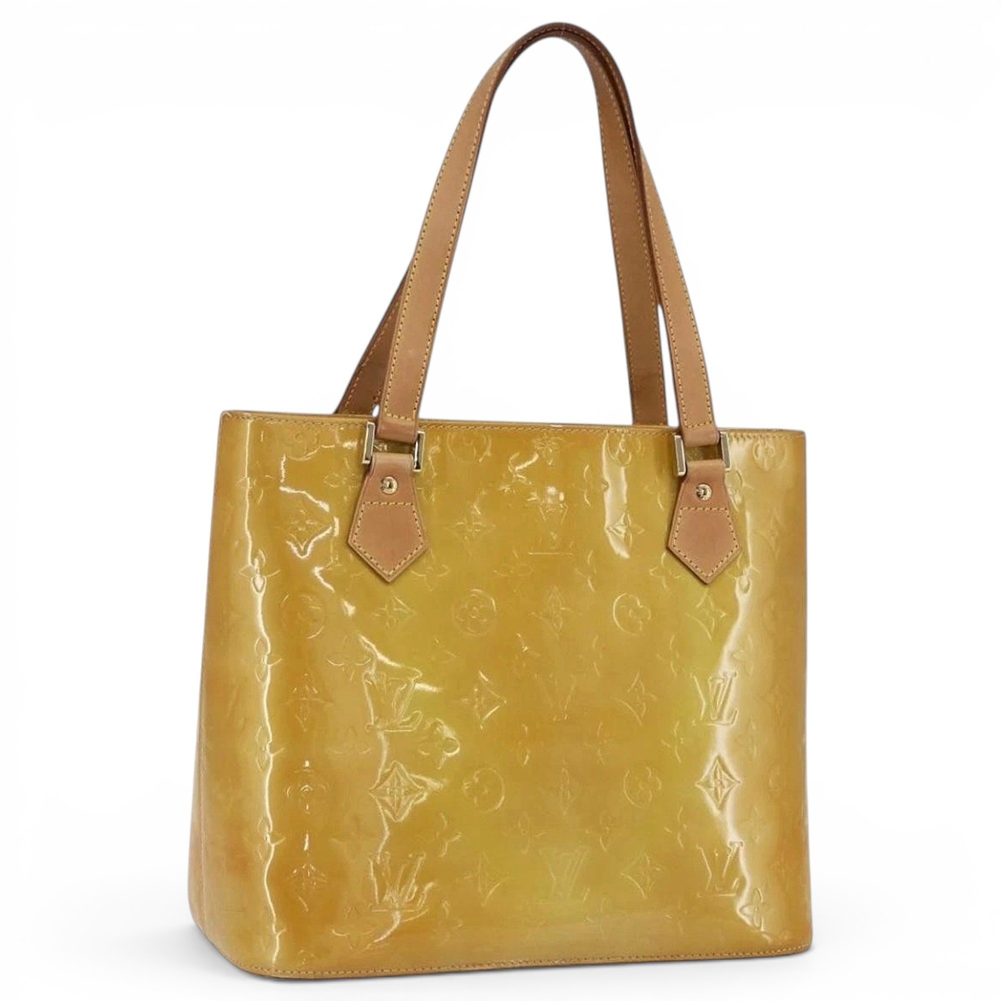 Patent leather handbag