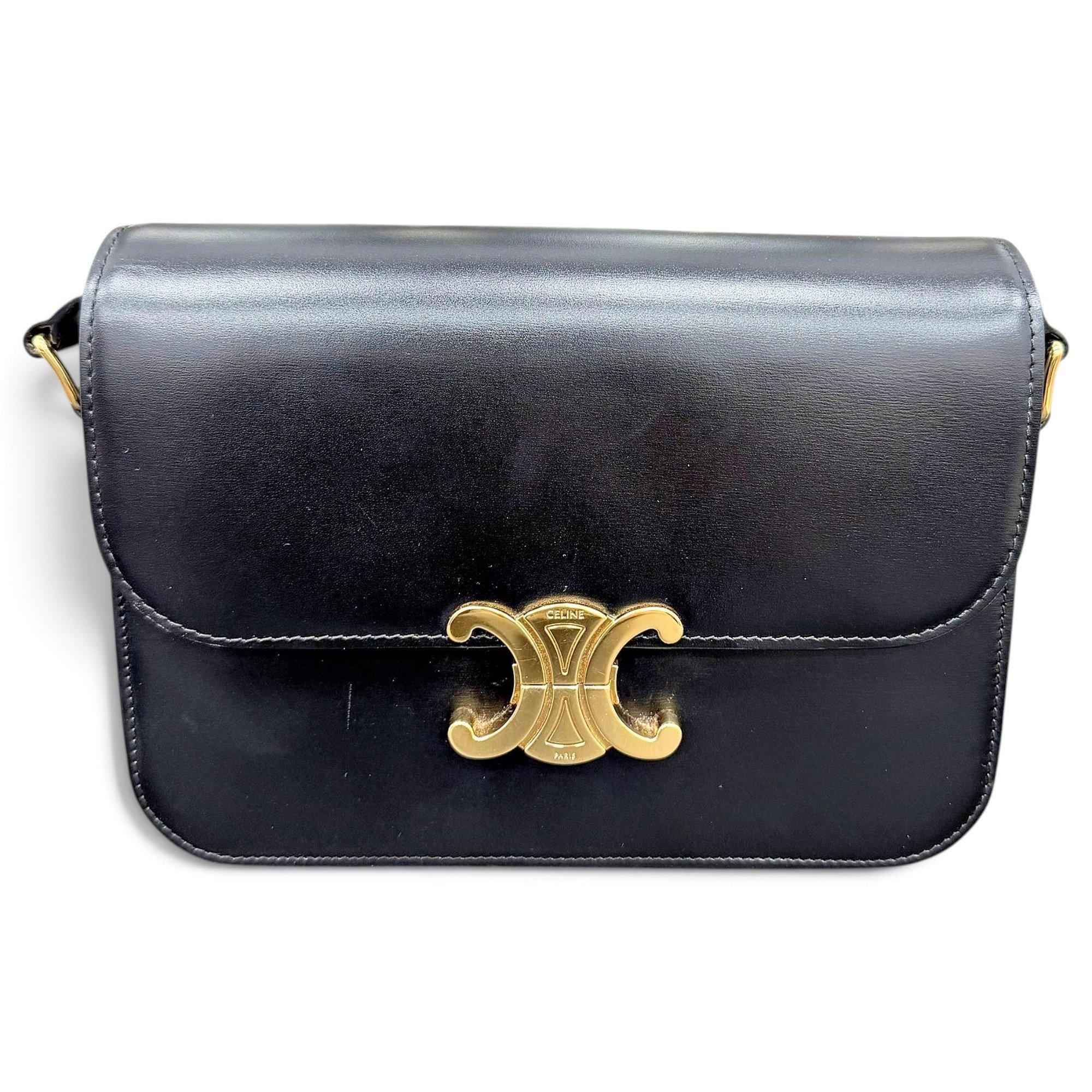 Triomphe leather handbag
