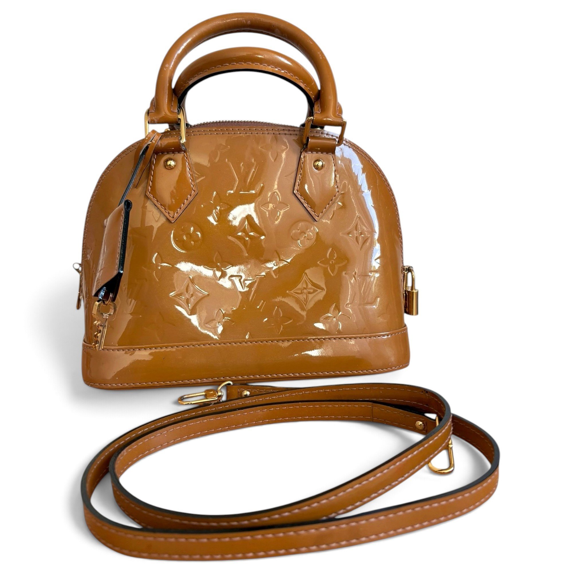 Louis Vuitton Alma BB patent leather crossbody bag