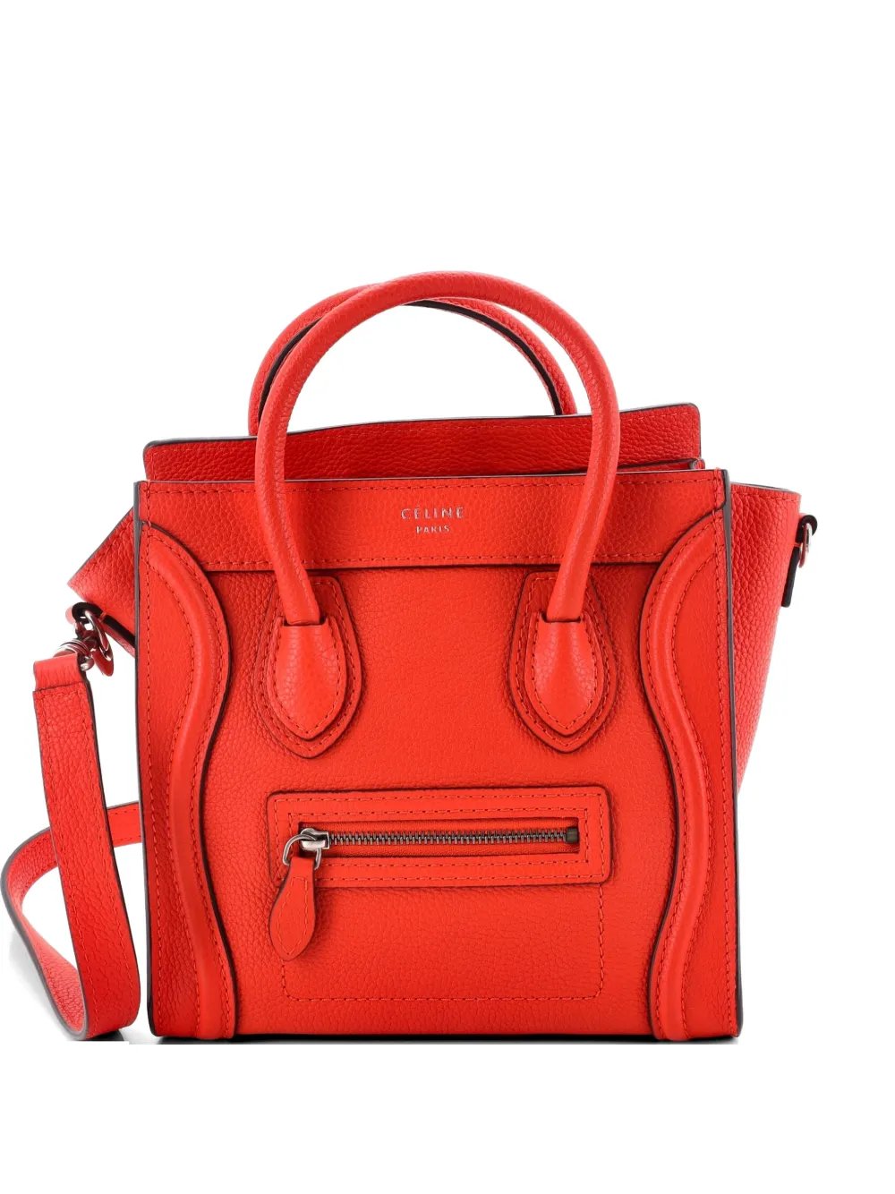 Luggage Bag Grainy Leather Nano crossbody bag