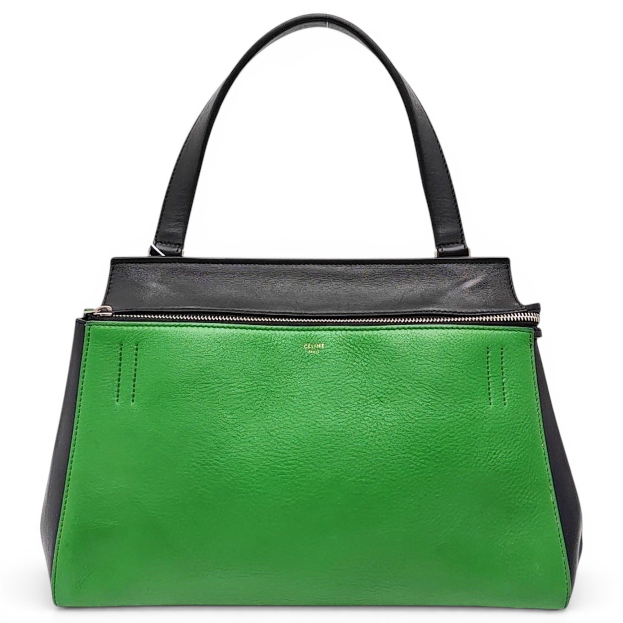 Edge leather handbag