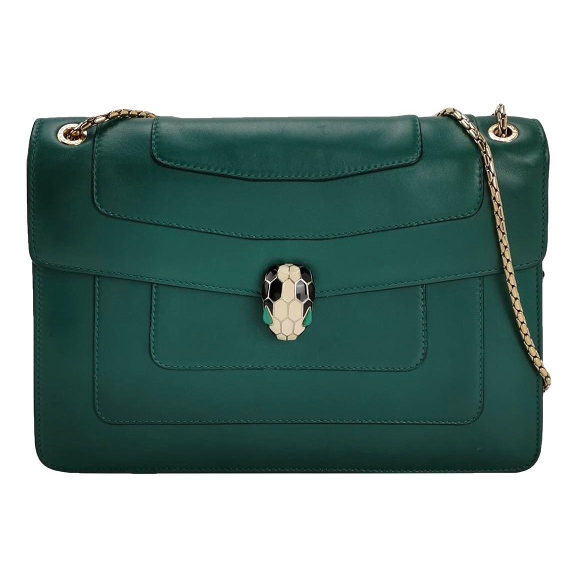 Serpenti leather handbag