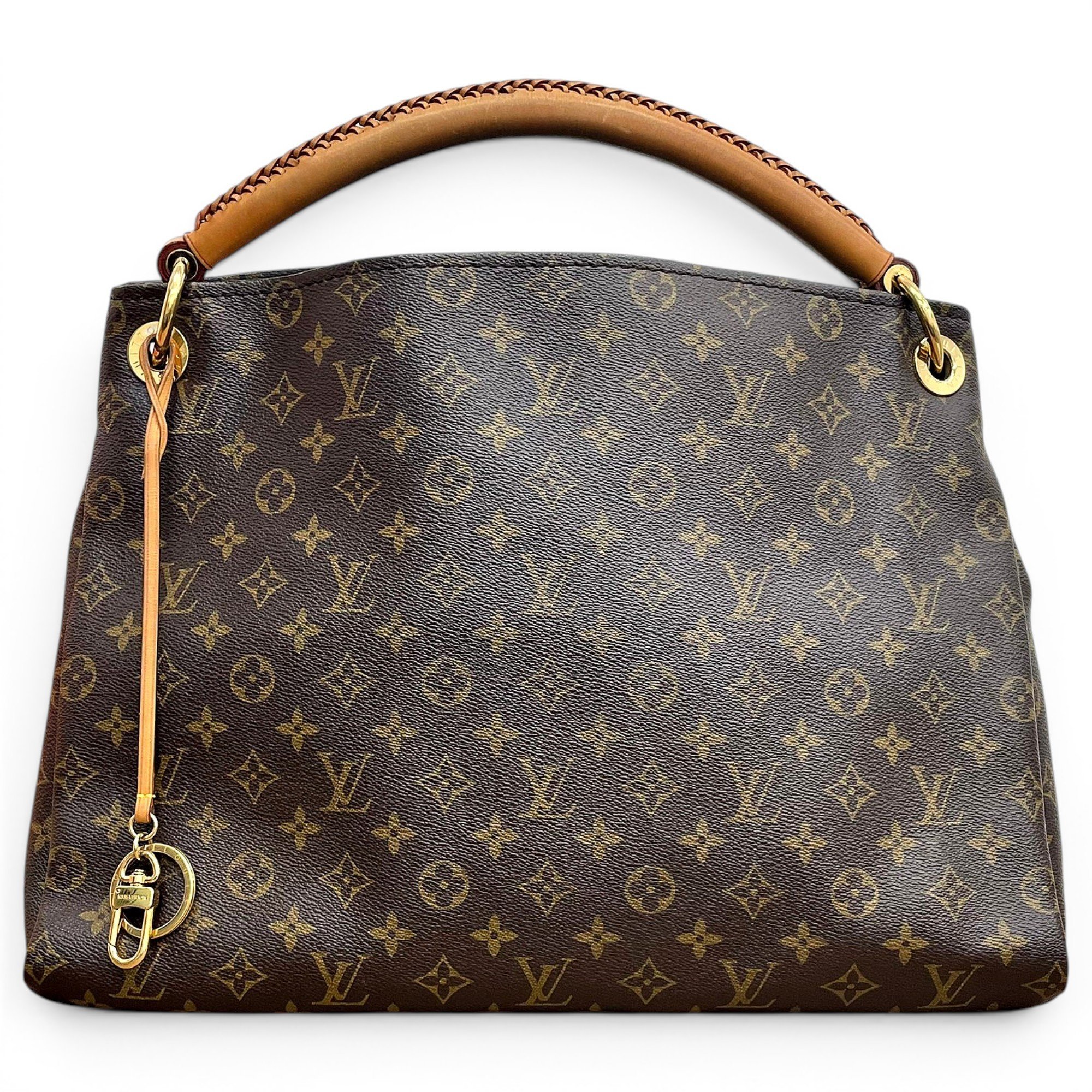 Artsy leather handbag