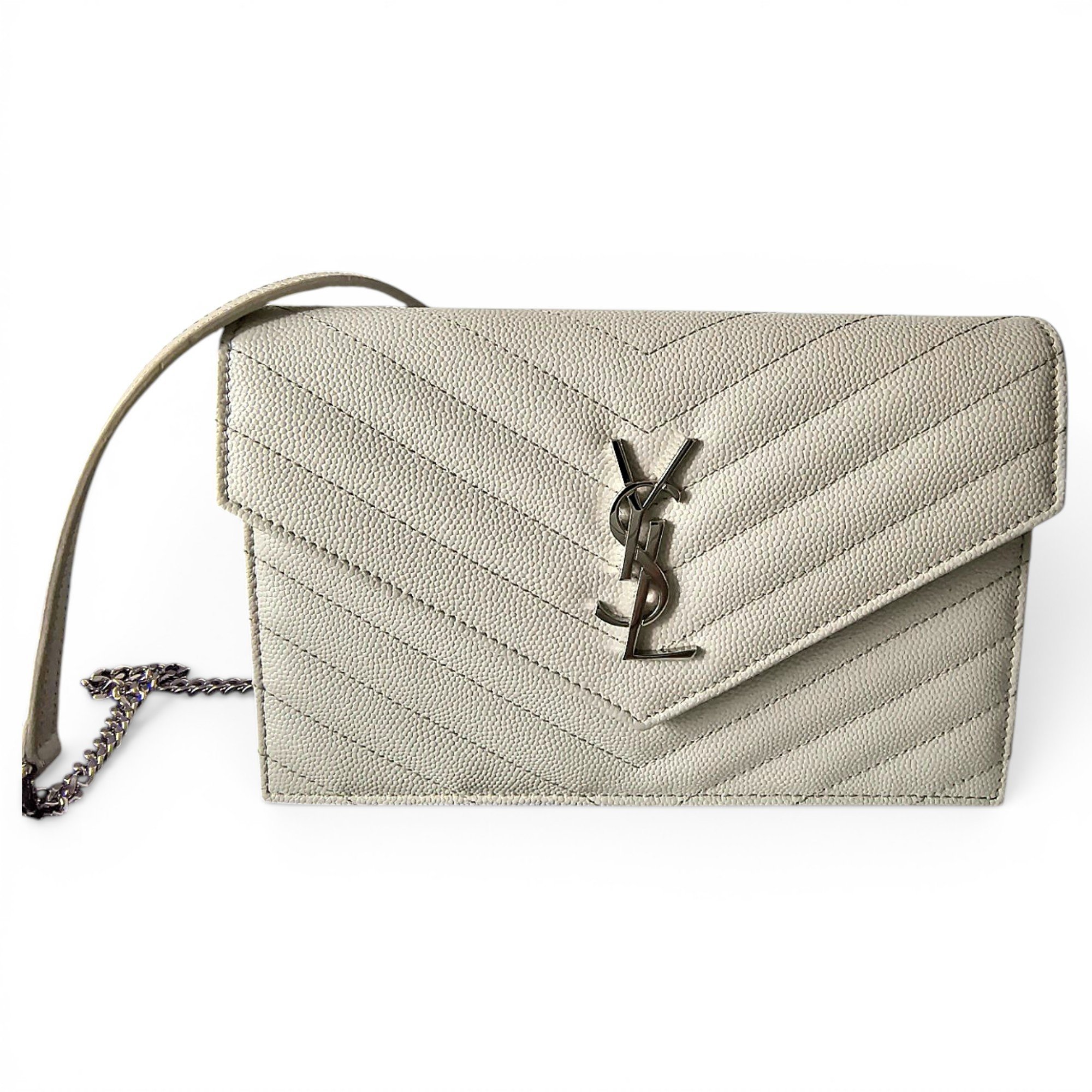 Envelope leather handbag