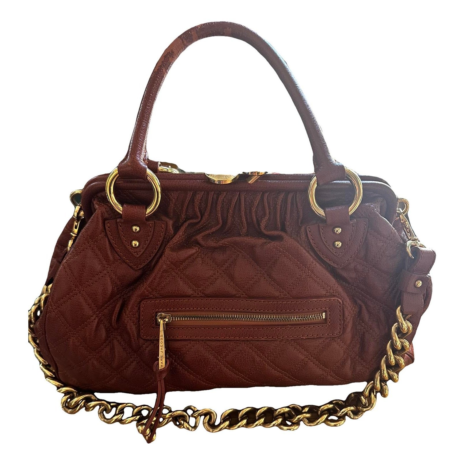 Leather handbag